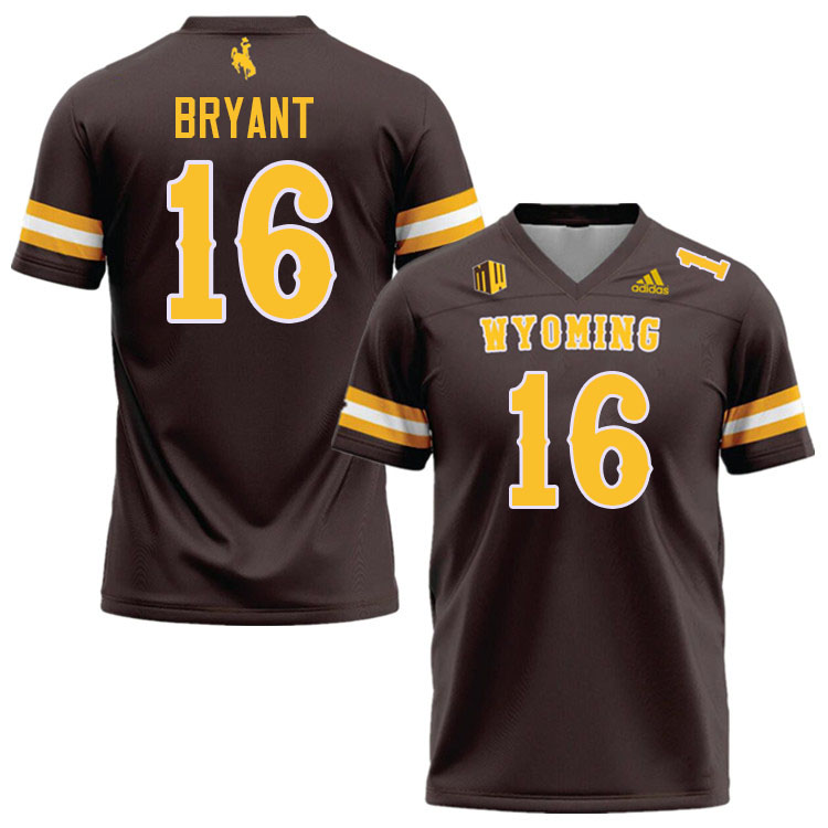 Wyoming Cowboys #16 Bleyne Bryant College Football Jerseys Stitched-Brown